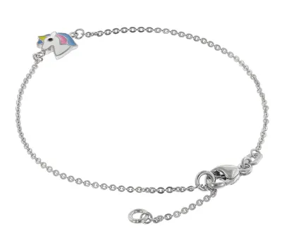 Immagine prodotto di trendor 21708 Braccialetto da bambina con unicorno in argento 925 rodiato