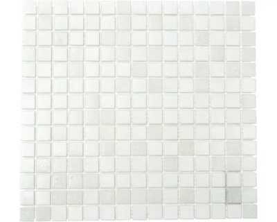 Produktbild von Glasmosaik A 112 mix weiß 30,5x32,7 cm