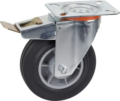 Immagine prodotto di DÖRNER + HELMER Ruota girevole TPE PP Freno 125 mm 100 kg