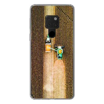 Produktbild von MuchoWow® Handyhülle Schutzhülle Hülle für Huawei P40 Lite Traktor - Feld - Land - Bauernhof - Ernte Silikon Softcase Handy Hülle - Handy