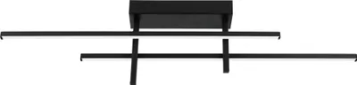 Produktbild von EGLO LED Deckenleuchte Trepiliano, Deckenlampe Wohnzimmer, Flur Lampe Decke, Schlafzimmerlampe aus Metall in Schwarz, warmweiß