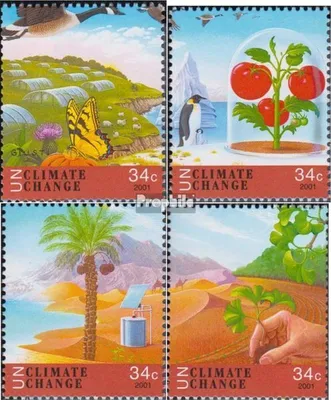 Produktbild von Briefmarken UNO - New York 2001 Mi 884-887 (kompl.Ausg.) gestempelt Klimaänderung