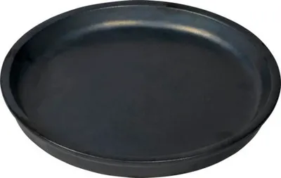 Produktbild von Blumentopf Untersetzer Ton Ø 35 cm H 2,5 cm metallic