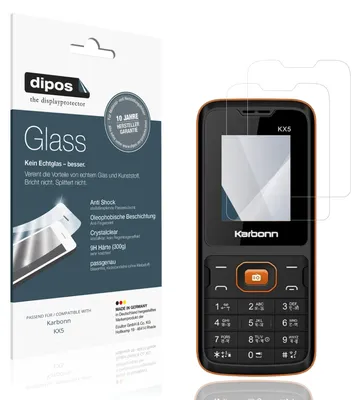 Immagine prodotto di 2x Pellicola Protettiva per Karbonn KX5 Protezione Vetro Flessibile 9H dipos