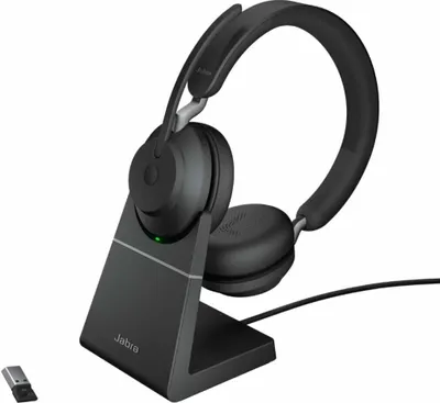 Produktbild von Jabra Evolve2 65 UC Stereo Headset, On-Ear, Bluetooth, kabellos, USB-A
