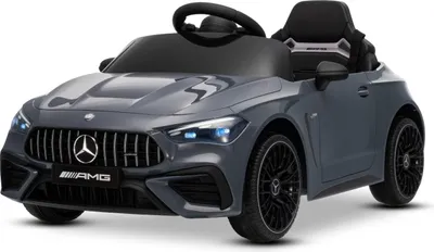 Produktbild von Elektrisches Kinderfahrzeug Mercedes CLE 12V mit Hinterradantrieb, grau, Einsitzer, Lithium-Akku, LED-Beleuchtung, breiter Sitz, 2,4-GHz-Fernbedienung, MP3-Player mit USB/AUX-Eingang und Bluetooth-Verbindung, ORIGINAL-Lizenz