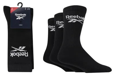 Produktbild von Reebok Hohe Socken Unisex Core Crew – Bequem, mit Fußgewölbeunterstützung, atmun