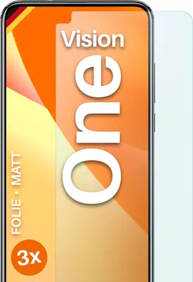 Produktbild von moex® 3x Schutzfolie kompatibel mit Motorola One Vision - Displayschutzfolie Anti Reflex Folie, Matt