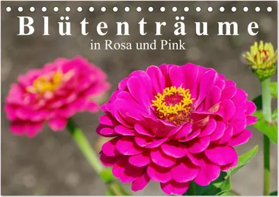 Produktbild von Blütenträume in Rosa und Pink (Tischkalender 2025 DIN A5 quer), CALVENDO Monatskalender