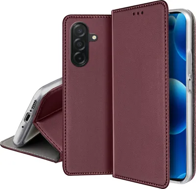 Zdjęcie produktu dla ETUI SKÓRZANE do Samsung A17 5G MAGNETYCZNE BOOK CASE TOKRA SZKŁO