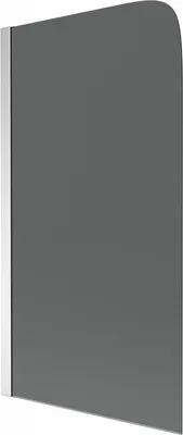 Produktbild von Mexen Felix 1-Flügel-Badewannenwand 70 x 140 cm, Graphit, Chrom - 890-070-001-01-40