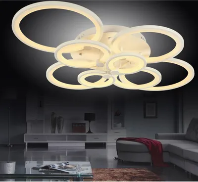 Produktbild von LED Deckenleuchte Deckenlampe 6067-8  100x80x17cm LED 148W  Fernbedienung Lichtfarbe/Helligkeit einstellbar dimmbar weiß lackierte Metallrahmen  Lampe