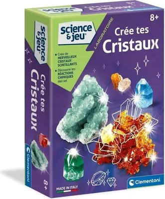 Produktbild von Clementoni Kristalle Züchten Set, Experimentierkasten, Ab 8 Jahren, Buntes Kristallwachstum, Inklusive Alaun