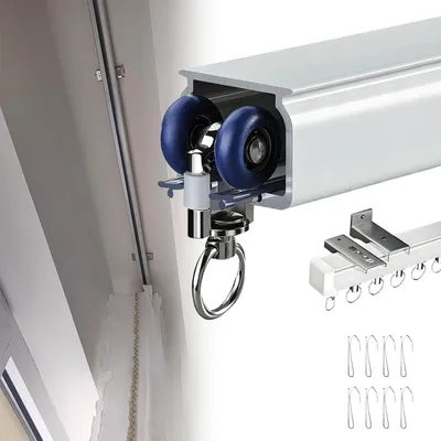 Produktbild von Schwere Aluminium-Schienensysteme für Vorhänge, geeignet für Wand- und Deckenmontage