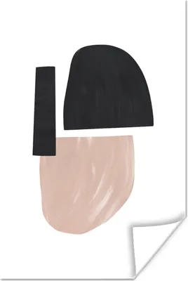 Produktbild von MuchoWow® Poster Abstrakt - Minimalismus - Pastell 120x180 cm - Kunstposter