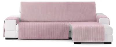 Baumwoll-Banküberwurf, rosa, 240 cm, für Sofas 250-300 cm