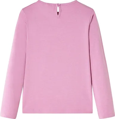 Produktbild von vidaXL Kinder-Langarmshirt Dunkelrosa 116