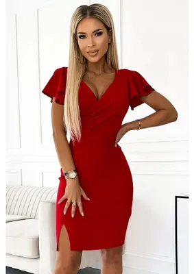Produktbild von Kleid NUMOCO NINA 479-3 ROT Größe: XXL