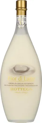 A bottle of white chocolate liqueur.