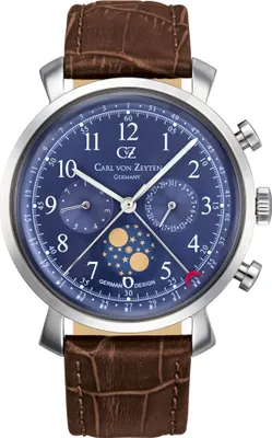 Produktbild von Carl von Zeyten Herren Uhr Armbanduhr Quarz Urach CVZ0015BL
