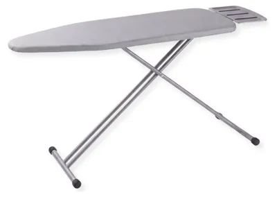Obrázek produktu pro SensaHome žehlící prkno – skládací žehlící stůl s držákem na napařovací jednotku – 125 × 45 cm – světle šedá