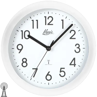 Produktbild von Magic 4490/0 M Wanduhr Funk Funkwanduhr analog rund weiß