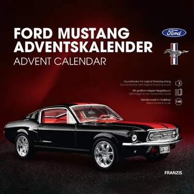Imagen del producto de FRANZIS 67965 - Calendario de Adviento Ford Mustang, escala 1:43