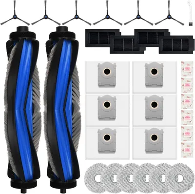 Produktbild von 31 Stück Zubehörset für Ecovacs Deebot T50 Omni/T50 Pro Omni/T50 Pro Omni Gen2/T50 OMNI Gen2, 2 Hauptbürste 6 Staubbeutel 6 Wischtücher 6 Seitenbürsten 4 Filter,Ersatzteile Zubehör
