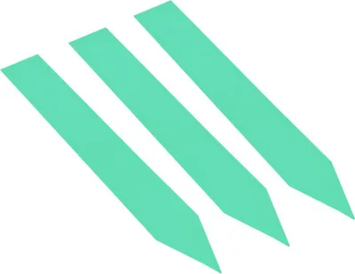 Image de Étiquettes à planter CombiCraft PVC 120 x 20 mm en vert – 100 pièces