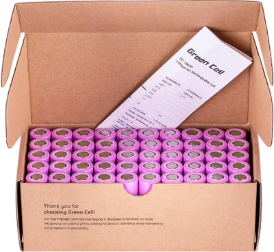 Image de Green Cell 50GC18650NMC26, Batterie rechargeable, Lithium-Ion (Li-Ion), 3,6 V, 50 pièce(s), 2600 mAh, rose