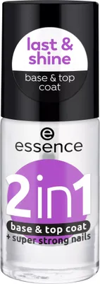 Image de Essence 2 In 1 Base & Top Coat 8ML - Vegan & Cruelty Free