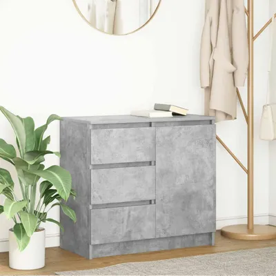 Produktbild von "2026 Promotion" Sideboard Wohnzimmer - mit Schublade - Betongrau 71x35x65 cm Holzwerkstoff - Kommoden CC32315