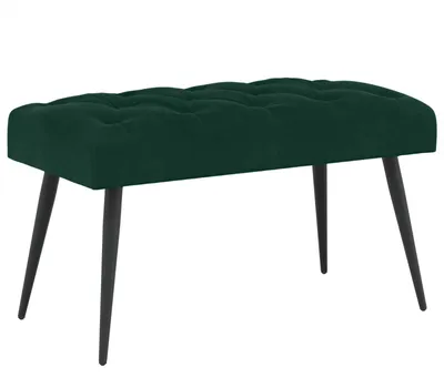 Obrázok produktu pre Lavička vidaXL s gombíkovým čalúnením, tmavozelená, 80 x 40 x 46 cm, zamat