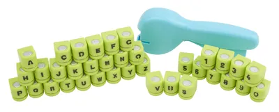 Produktbild von VBS Stanzzange mit 36 Stanzmotiven, Buchstaben & Zahlen