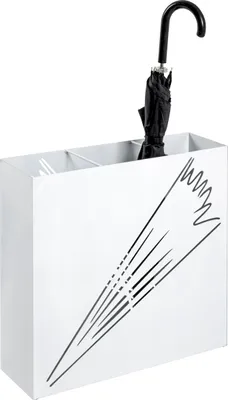Produktbild von HAKU Schirmständer weiß - Metall, Stahl, B/H/T: 50x48x16 cm