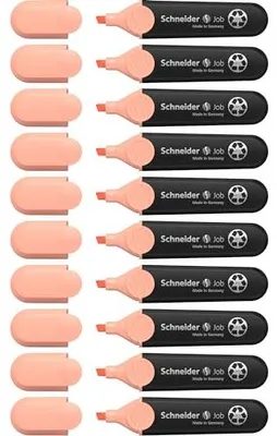 Produktbild von Schneider Job 150 Pastell Textmarker 10er Pack recycelt Blauer
