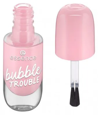 Produktbild von Essence Gel Nail, 8 ml, Pink, bubble TROUBLE, Färbung, Glanz, Flasche