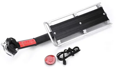 Produktbild von Gepäckträger 9 kg Tragfähigkeit - Fahrradträger Aluminiumlegierung - Sattelstützenhalter - Geeignet für Mountain- und Rennräder - Verstellbar bis 33 mm
