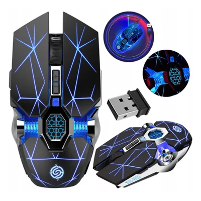 Zdjęcie produktu dla Bezprzewodowa mysz do gier LED ROBO
