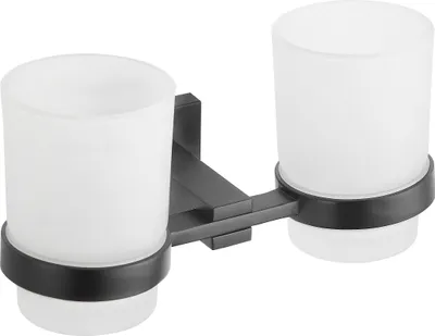 Image de Porte-verre double Vane noir (7020952-70)