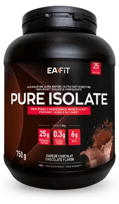 Image de Whey Isolate - Eafit - Pure whey isolate (750g) - Saveur Chocolat