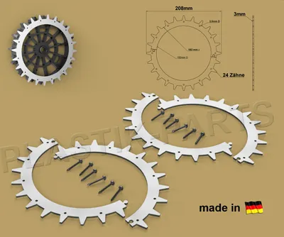 Produktbild von Spikes Offroad Profil WORX Landroid S M Modelle Mähroboter Worx Plus S / M Mäher