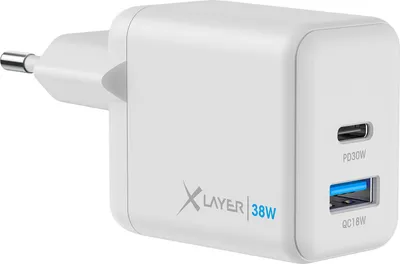 Produktbild von Xlayer Powercharger 38W USB-C PD Dual Schnellladegerät Schnellladen