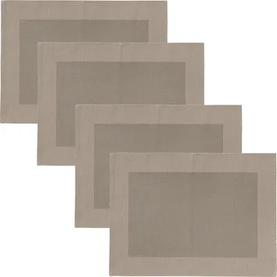 Produktbild von Erwin Müller Tischset Lissabon" 4er-Pack cappuccino 33x45 cm"