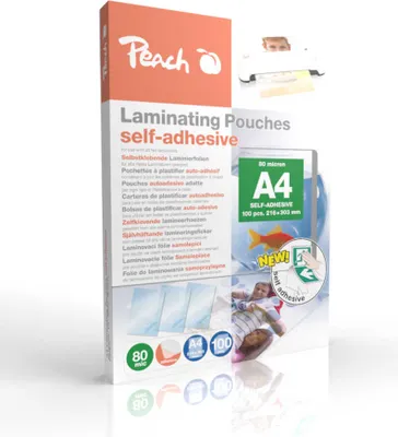 Immagine prodotto di Peach Laminierfolien A4  80mic selbstklebend  100PK retail