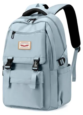 Immagine prodotto di Zaino per studenti adolescenti, unisex, colore blu, capacità 28 litri, con scomparto per laptop, impermeabile, dimensioni 34x47x18 cm
