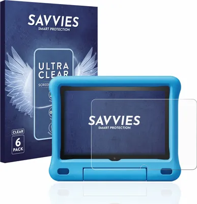 Produktbild von 6x Für Amazon Fire HD 8 Kids Edition 2020 (10. Gen.) Schutzfolie Savvies Displayschutz Display Schutz Folie Klar Transparent