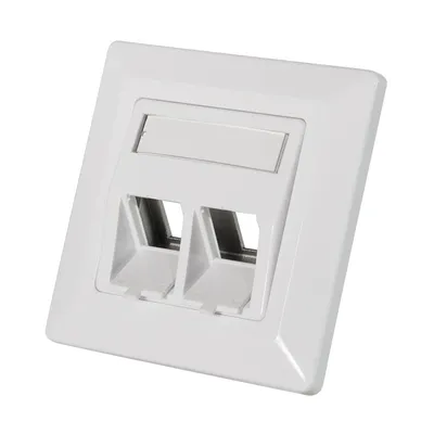 Produktbild von LogiLink Unterputzdose für Keystone Module 2-fach signalweiß