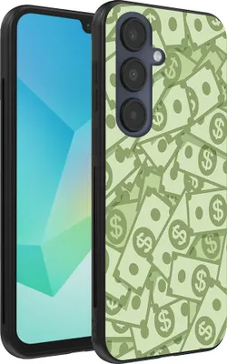 Immagine prodotto di Smartphonica Custodia per telefono adatta a Samsung Galaxy A16 con impronta di denaro - Custodia backcover in TPU con design di denaro