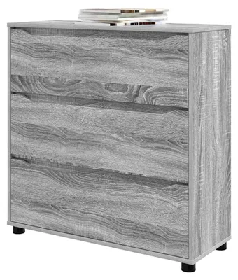 Produktbild von Holzwerkstoff-Speicherschrank Grau Sonoma 80x31x81cm mit Schublade